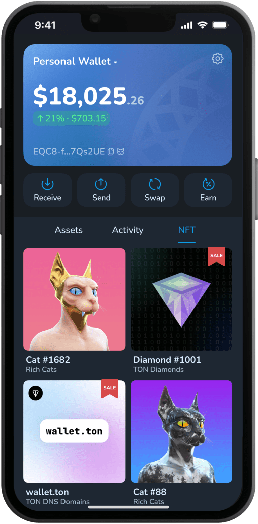 App screenshot in dark theme